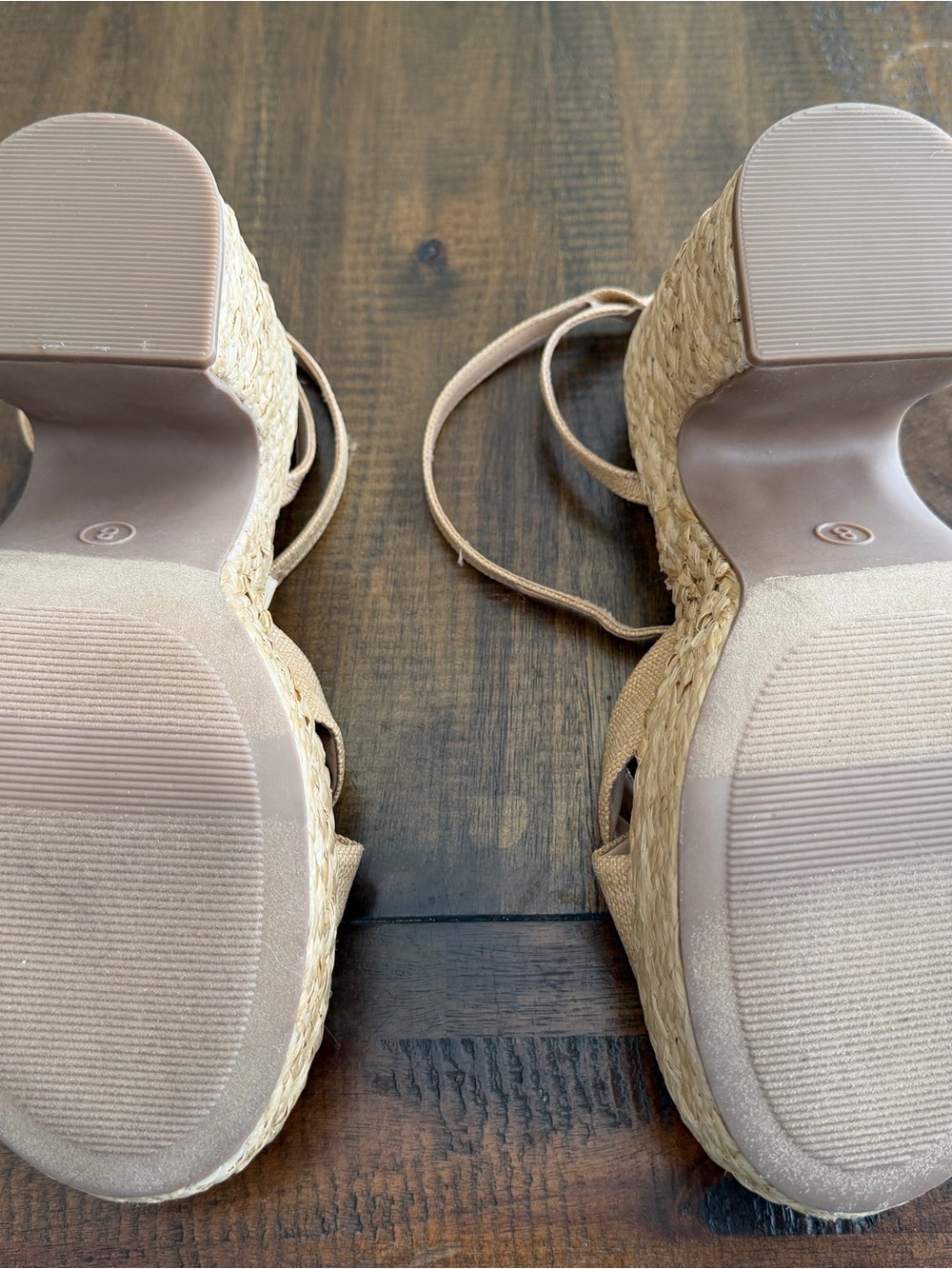 NWT Platform Rafia Heeled Sandals - Picture 3 of 5